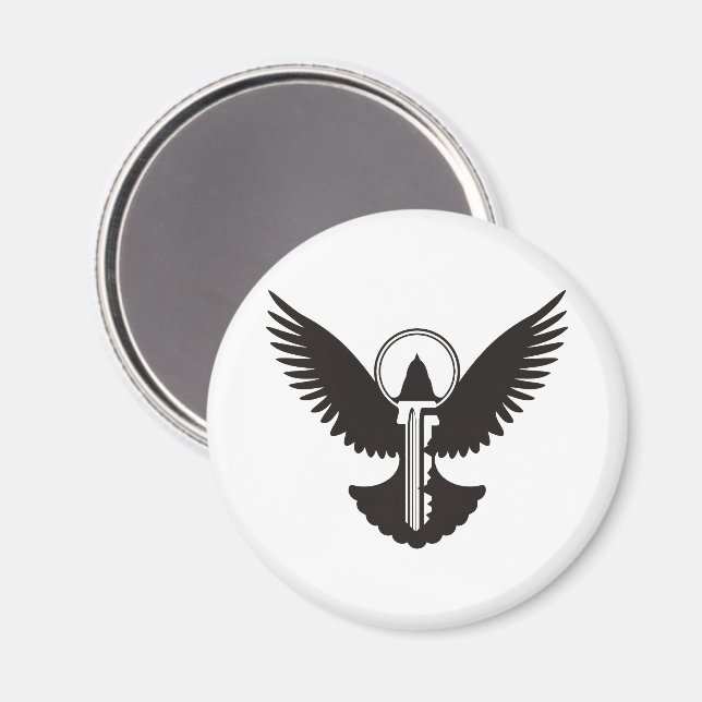 Aimant Dove avec clé (Recto/Verso)