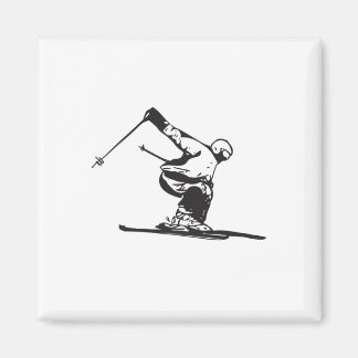 Aimant Downhill Skiing Skier