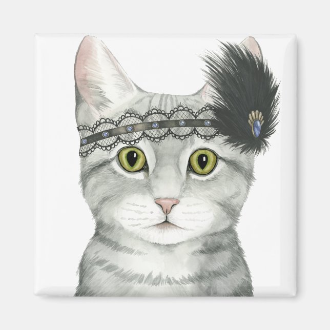 Aimant Downton Cat | Bejewted With Lace (Devant)