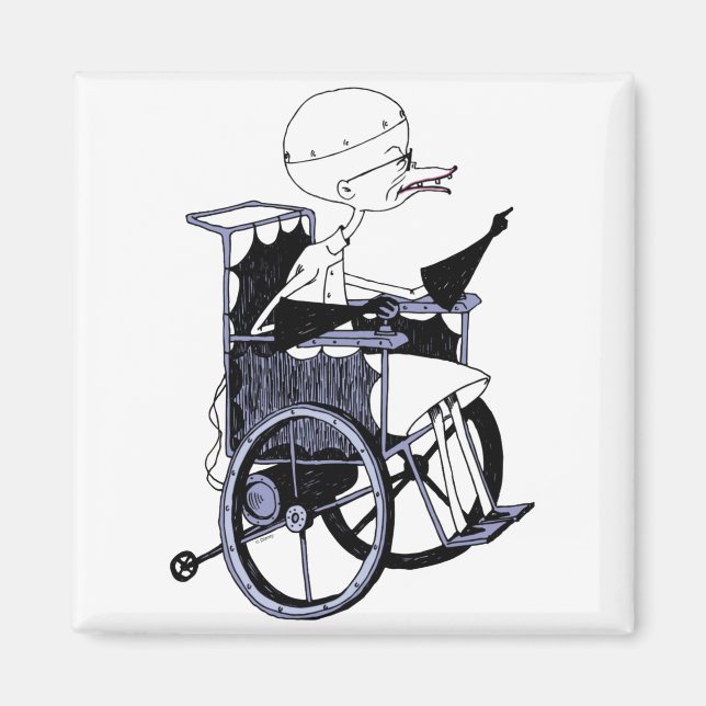 Aimant Dr Finkelstein Mad Scientist Baby  (Devant)