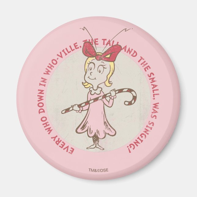 Aimant Dr Seuss | Grinch | Cindy-Lou Qui - Mignonne Quot (Devant)