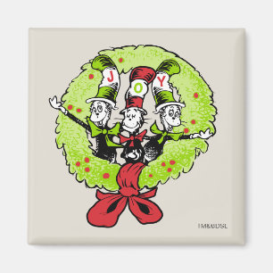 Aimant Dr Seuss   Grinch   Joie de Noël à Who-ville