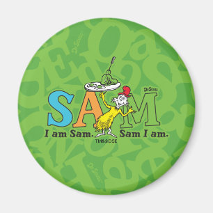 Aimant Dr. Seuss Je suis Sam. Sam je suis.
