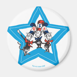 Aimant Dr Seuss   Little Cats USA Graphisme Casquette