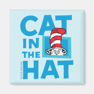 Aimant Dr. Seuss   Logo du Chat dans le Chapeau