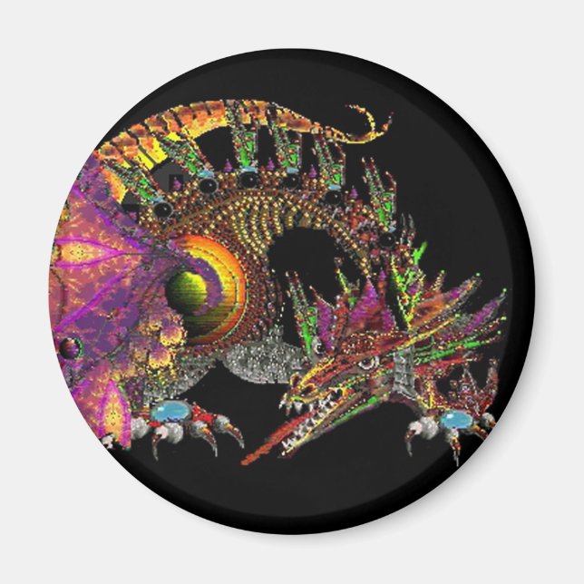 Aimant DRAGO / IMAGINAIRE DRAGON Black (Devant)