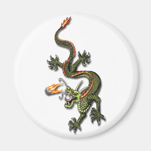 Aimant dragon à perle