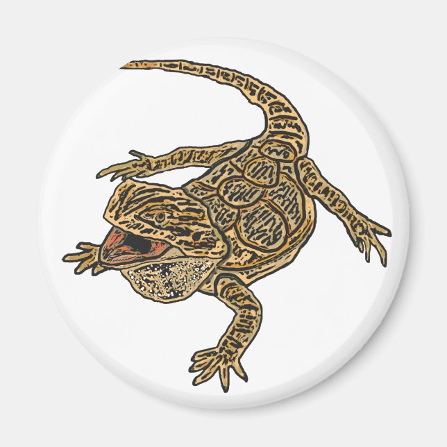 Aimant Dragon à tête (Devant)