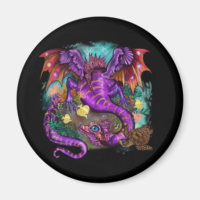 Aimant Dragon aquatique (Devant)