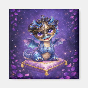 Aimant Dragon Capricieux Céleste Violet