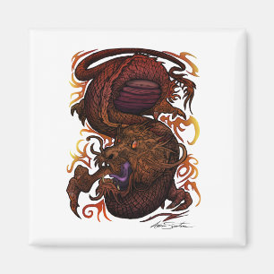 Aimant Dragon (conception de signature)