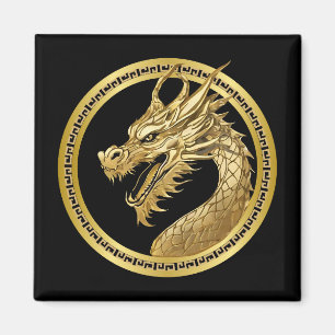 Aimant Dragon d'or