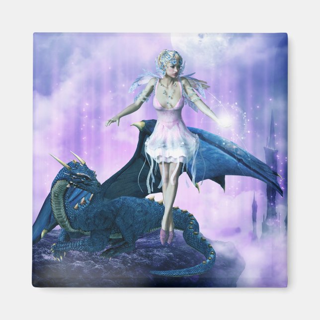 Aimant Dragon Et Fée (Devant)