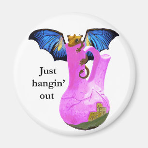 Aimant Dragon et Vase