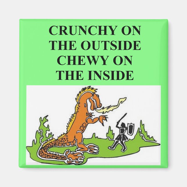 Aimant dragon imaginaire croquant (Devant)