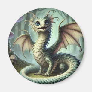Aimant Dragon Jabberwocky Mignon Créature Fantastique Art