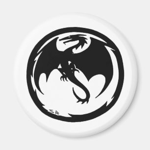Aimant Dragon Noir