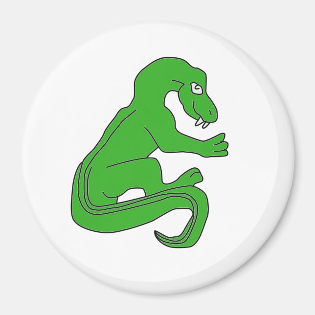 Aimant Dragon, vert (Devant)