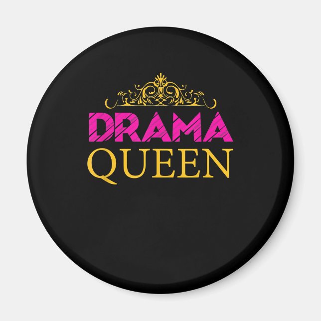Aimant Drama Queen Crown Actrice intérimaire Broadway (Devant)