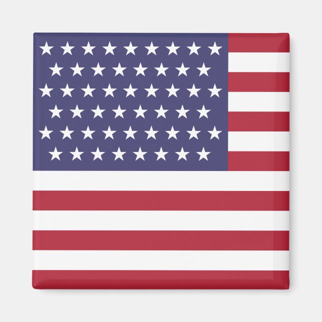 Aimant Drapeau 51 étoiles des États-Unis d'Amérique (État (Devant)