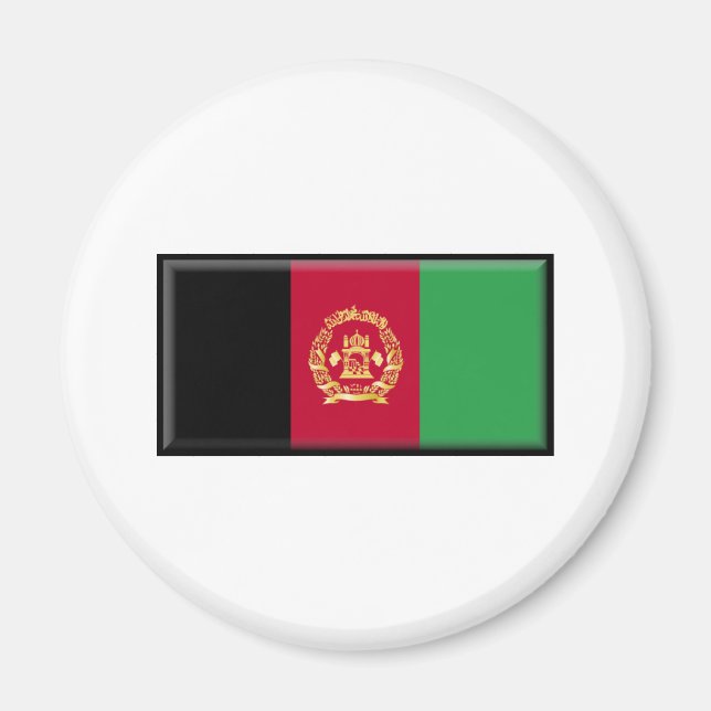 Aimant Drapeau Afghanistan (Devant)
