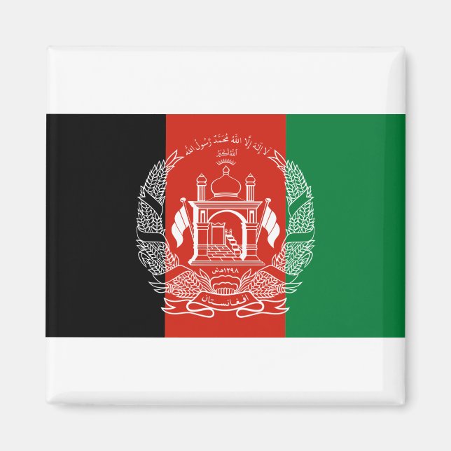 Aimant Drapeau Afghanistan (Devant)