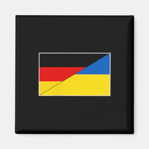 Aimant Drapeau Allemagne Ukraine Soutien Germano-Ukrainie