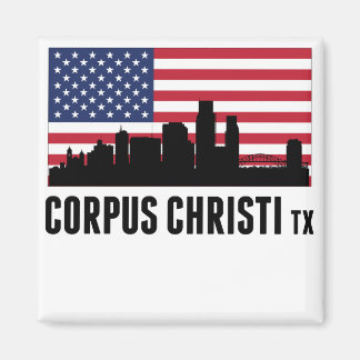 Aimant Drapeau américain Corpus Christi TX
