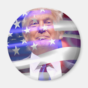 Aimant drapeau américain donald trump