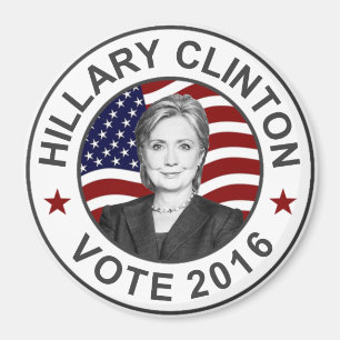 Aimant Drapeau américain Hillary Clinton