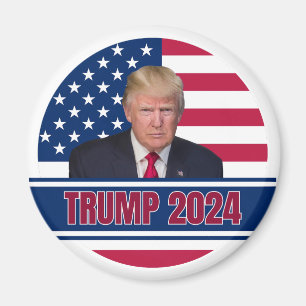 Aimant Drapeau américain Trump 2024
