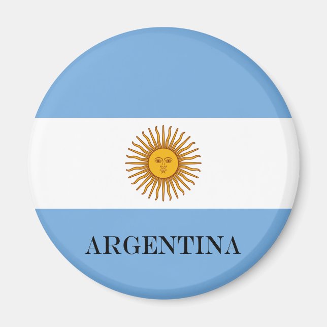 Aimant Drapeau argentin Bandera De Argentina (Devant)