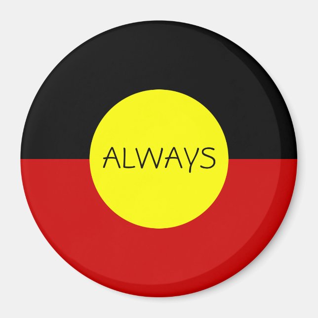 Aimant drapeau autochtone australien (Devant)