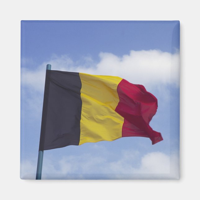 Aimant drapeau belge RF) (Devant)
