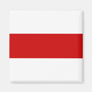 Aimant Drapeau biélorusse (rouge et blanc)