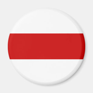 Aimant Drapeau biélorusse (rouge et blanc)