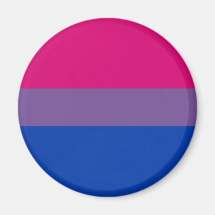 Aimant Drapeau bisexuel d'arc-en-ciel de fierté de LGBT