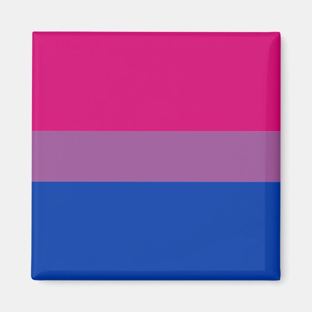 Aimant Drapeau bisexuel et communauté de fierté /drapeau  (Devant)