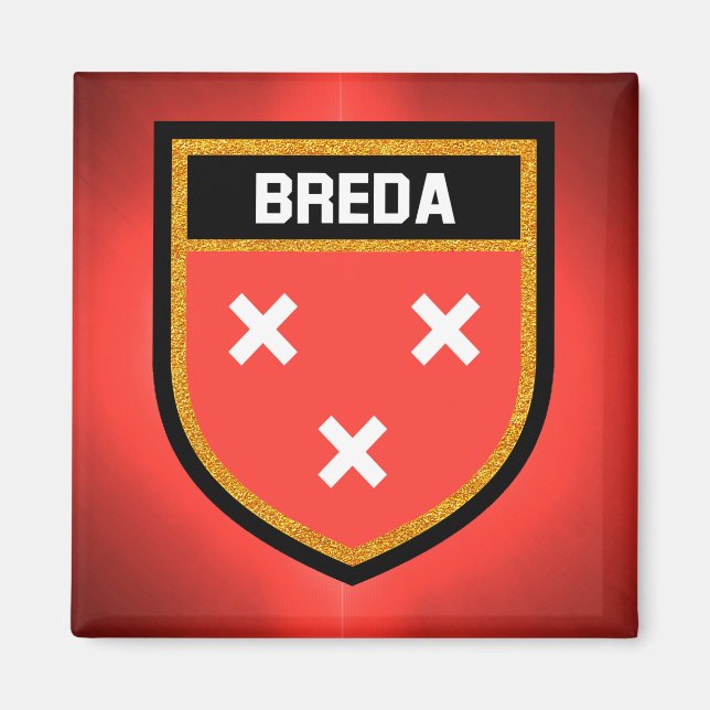 Aimant Drapeau Breda (Devant)