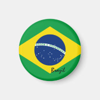Drapeau brésilien et Brésil - fans de voyages/spor