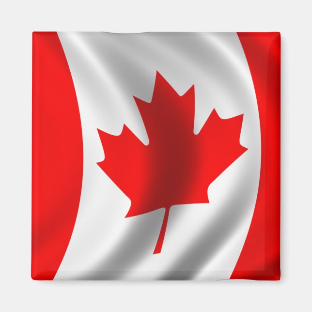 Aimant Drapeau canadien (Devant)
