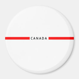 Aimant drapeau canadien minimaliste