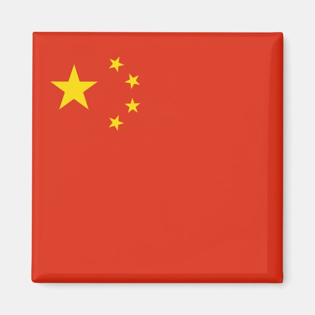 Aimant Drapeau chinois (Chine) (Devant)