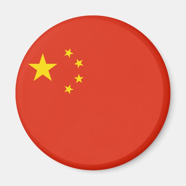 Aimant Drapeau chinois (Chine) (Devant)