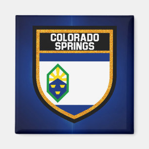 Aimant Drapeau Colorado Springs