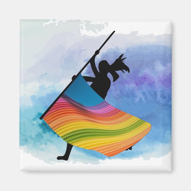 Aimant Drapeau couleur (Devant)