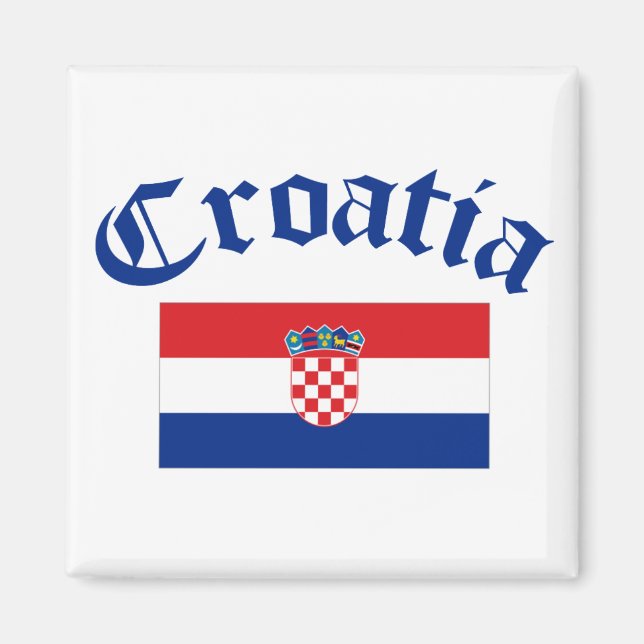 Aimant Drapeau Croatie (Devant)