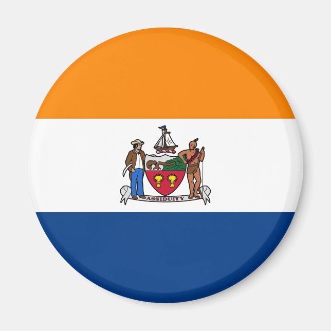 Aimant Drapeau d'Albany, New York (Devant)