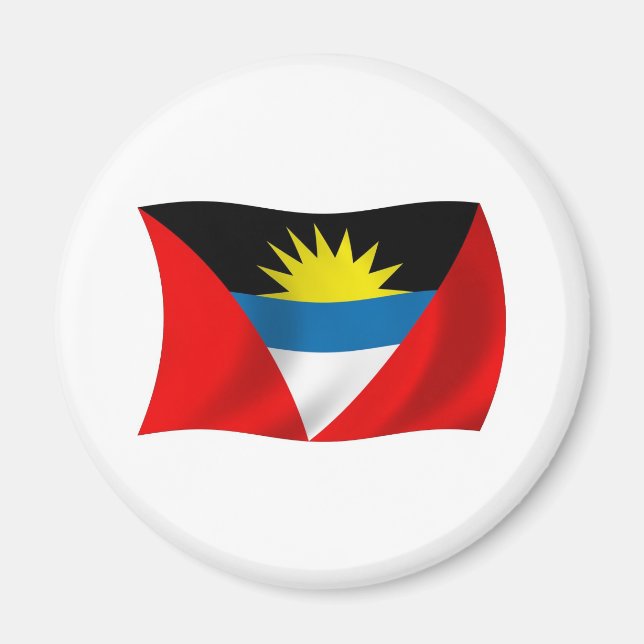 Aimant Drapeau d'Antigua-et-Barbuda (Devant)
