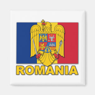 Aimant Drapeau d'armoiries de Roumanie